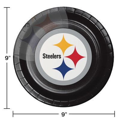 Pittsburgh Steelers 9" Dinner Plates – 8ct