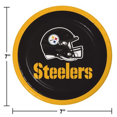 Pittsburgh Steelers 7" Dessert Plates – 8ct