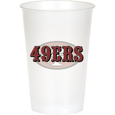 San Francisco 49ers 20oz Plastic Cups – 8ct