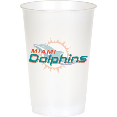 Miami Dolphins 20oz Plastic Cups – 8ct
