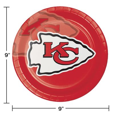 Kansas City Chiefs 9" Dinner Plates – 8ct