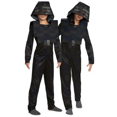 Wither Skeleton Hooded Jumpsuit Classic Costume