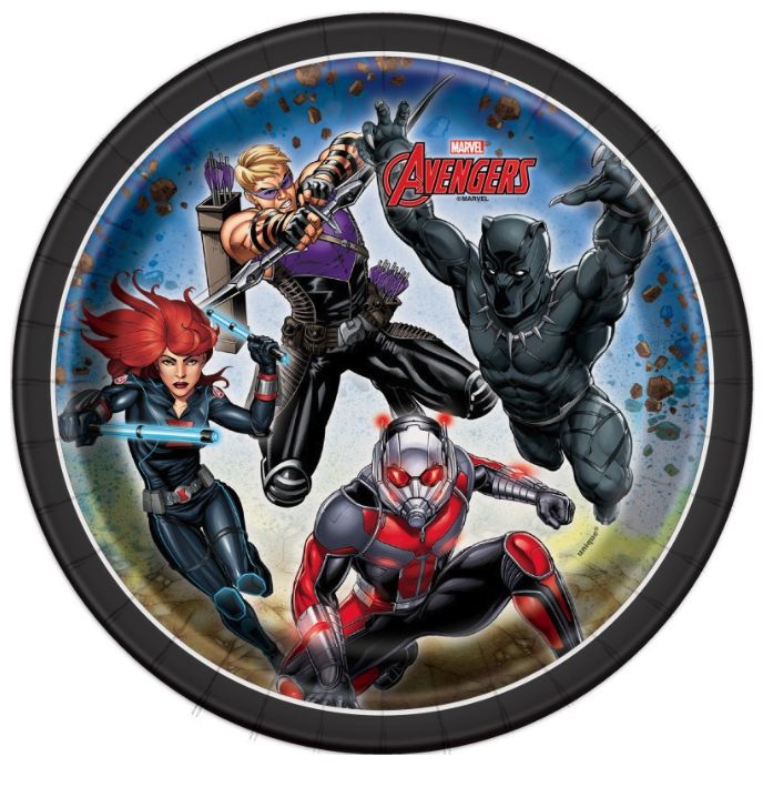 Avengers 7&quot; Round Dessert Plates – 8ct