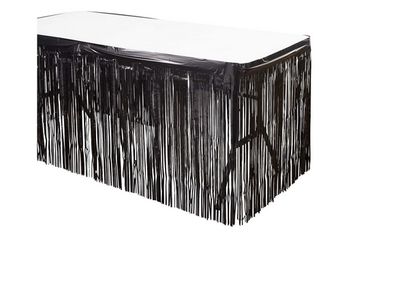 Foil Tinsel Table Skirt – 20ft x 15"H