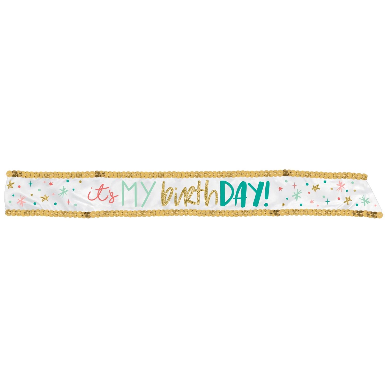 “Happy Cake Day” Fabric Sash – 30&quot;