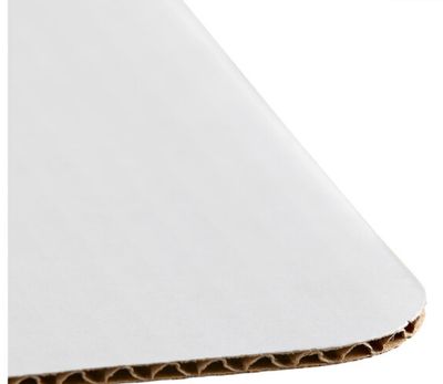 Baker's Lane 25 1/2" x 17 1/2" White Corrugated Grease-Resistant Full Sheet Cake Pad  5ct