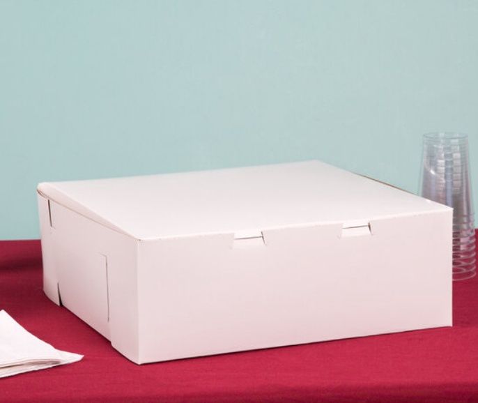 14&quot; x 14&quot; x 6&quot; White Customizable Cake box / Bakery Box