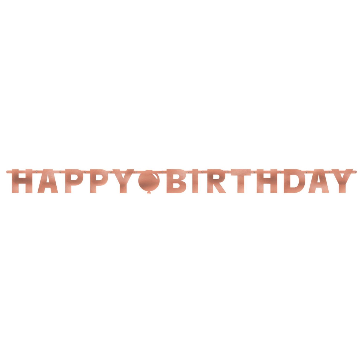 Blush Birthday Letter Banner – 7.8&#39; x 6.5&quot;, Foil