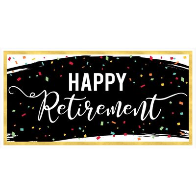 Officially Retired Banner – 65&quot; x 33.5&quot;