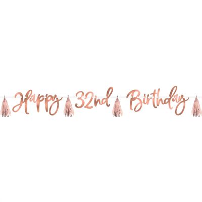 Blush Birthday Customizable Banner Kit – 9ft