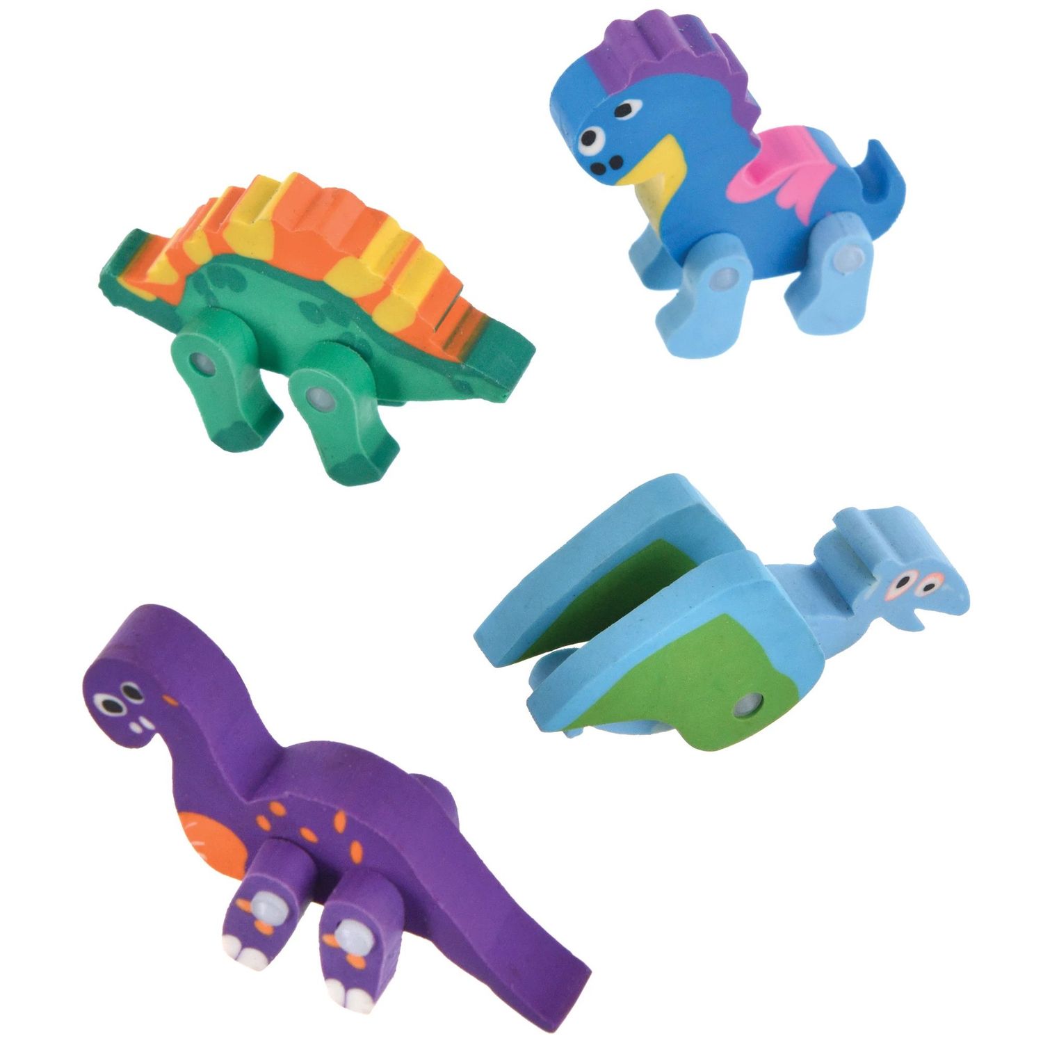 Dinosaur Erasers – 2&quot;, 12ct