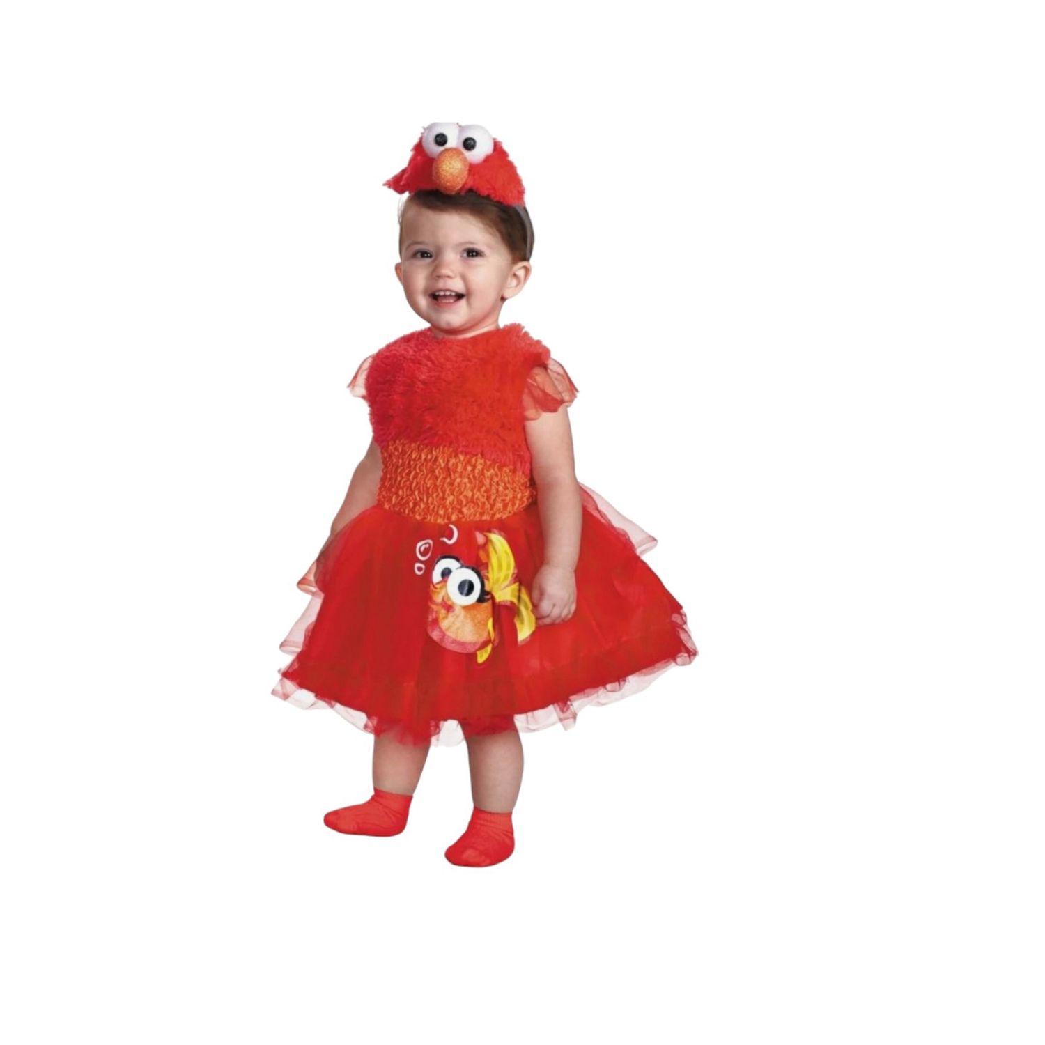 Elmo Deluxe Infant Costume – 12–18M, Size: 12-18M