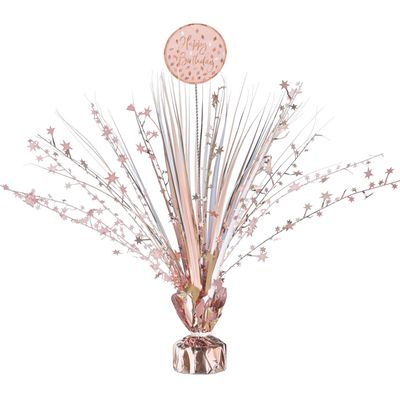 Blush Birthday Spray Centerpiece – 18&quot;