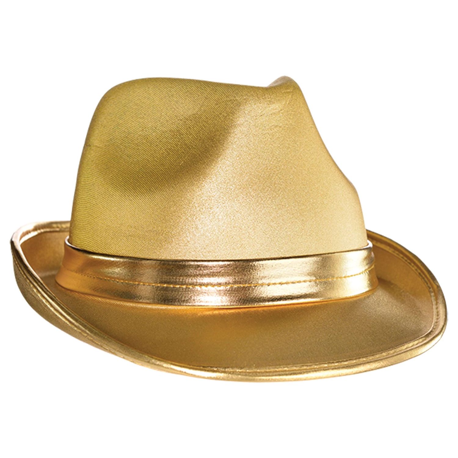 Gold Velour Fedora – 5&quot; x 12&quot;