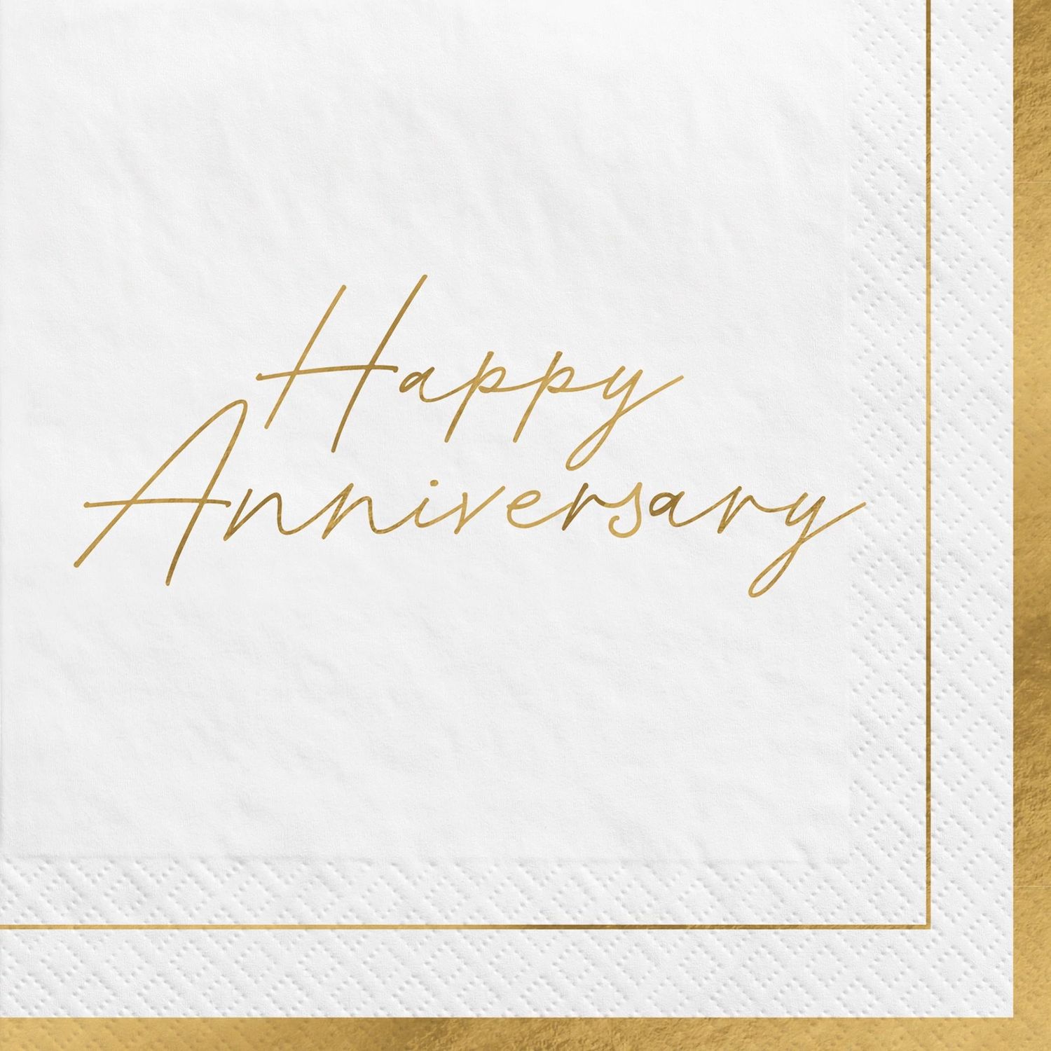 Happy Anniversary Lunch Napkins – 6.5&quot; x 6.5&quot;, 16ct