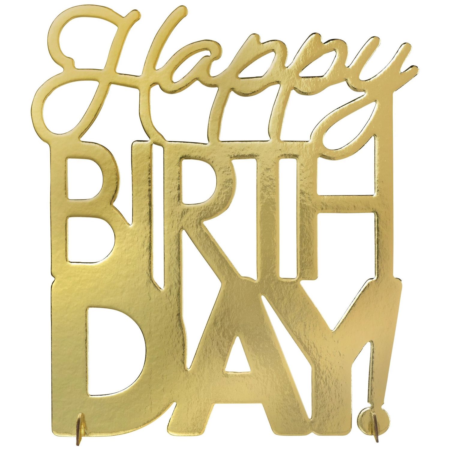 Golden Age Birthday Foil Centerpiece – 5&quot; x 14&quot;