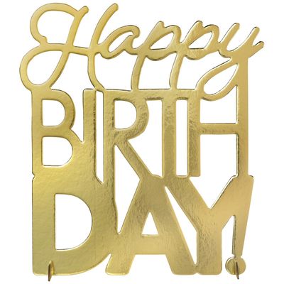 Golden Age Birthday Foil Centerpiece – 5&quot; x 14&quot;