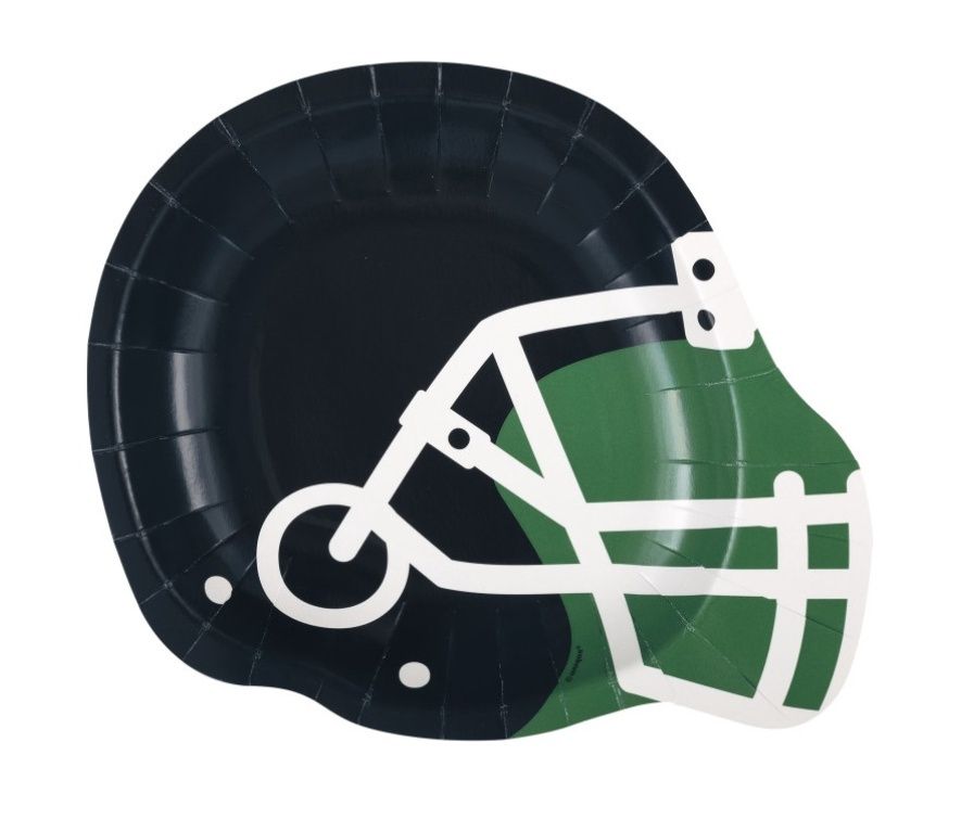Game Ready Football Helmet-Shaped Plates – 8.25&quot;, 8ct