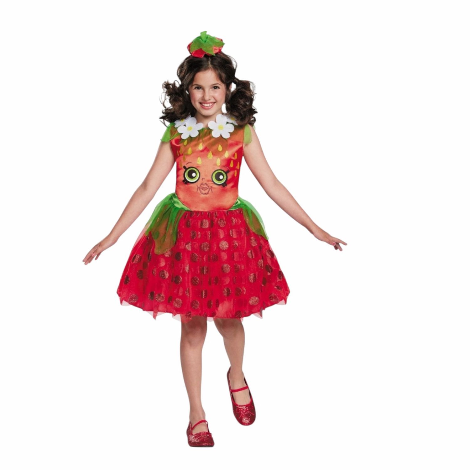 Shopkins Strawberry Kiss Classic Costume, Size: S(4-6)