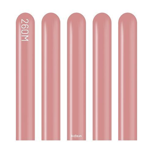 260M Kalisan Latex Balloons – 100ct, Color: Retro Rosewood