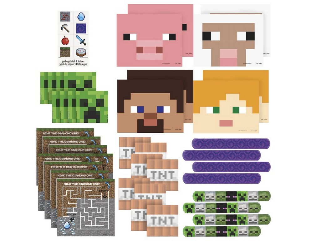 Minecraft Favor Pack – 48pc Minecraft Favor Pack – 48pc