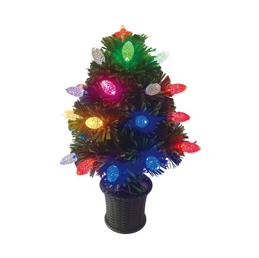 12" Fiber Optic Tree with Multicolor LED Lights – USB Powered 12" Fiber Optic Tree with Multicolor LED Lights – USB Powered