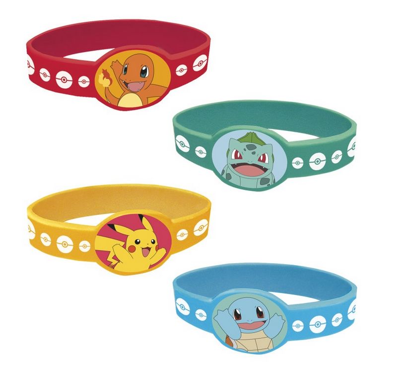 Pokémon Assorted Stretchy Bracelets – 4ct
