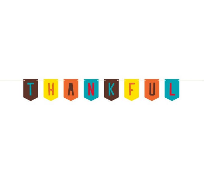 Thankful Thanksgiving Banner – 5ft Thankful Thanksgiving Banner – 5ft
