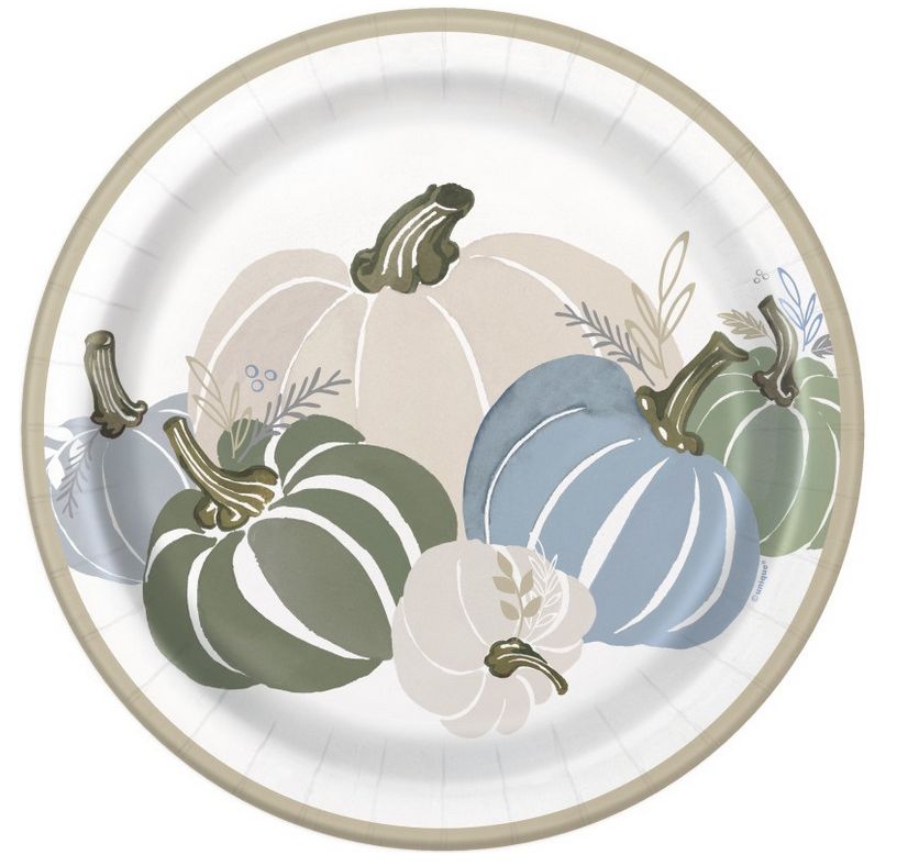 Modern Pastel Thanksgiving Round 9" Dinner Plates – 8ct Modern Pastel Thanksgiving Round 9" Dinner Plates – 8ct