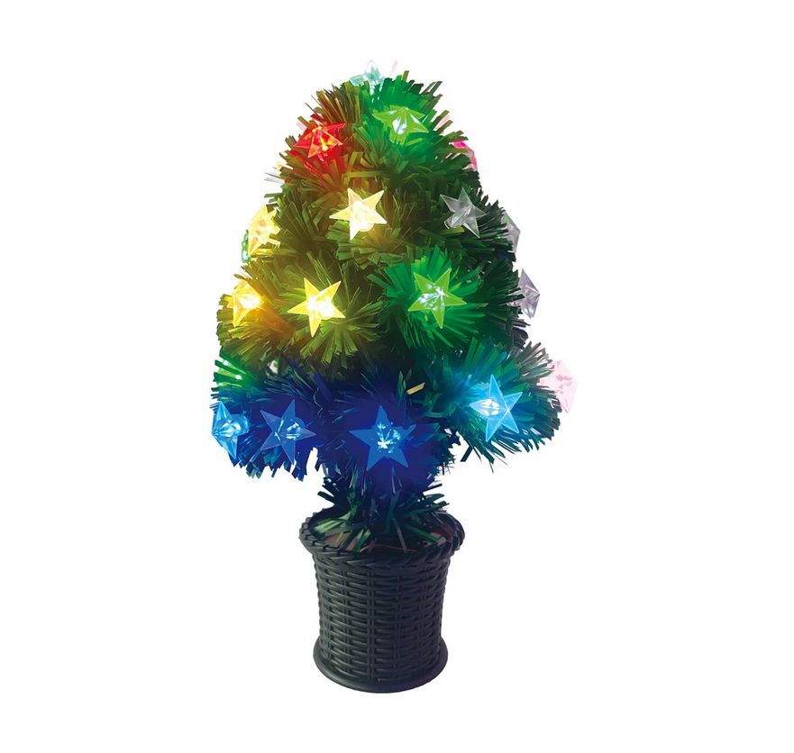 12&quot; Fiber Optic Christmas Tree led lights  multicolor– USB Powered