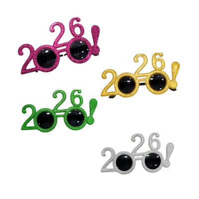 New Year 2026 Glitter Glasses