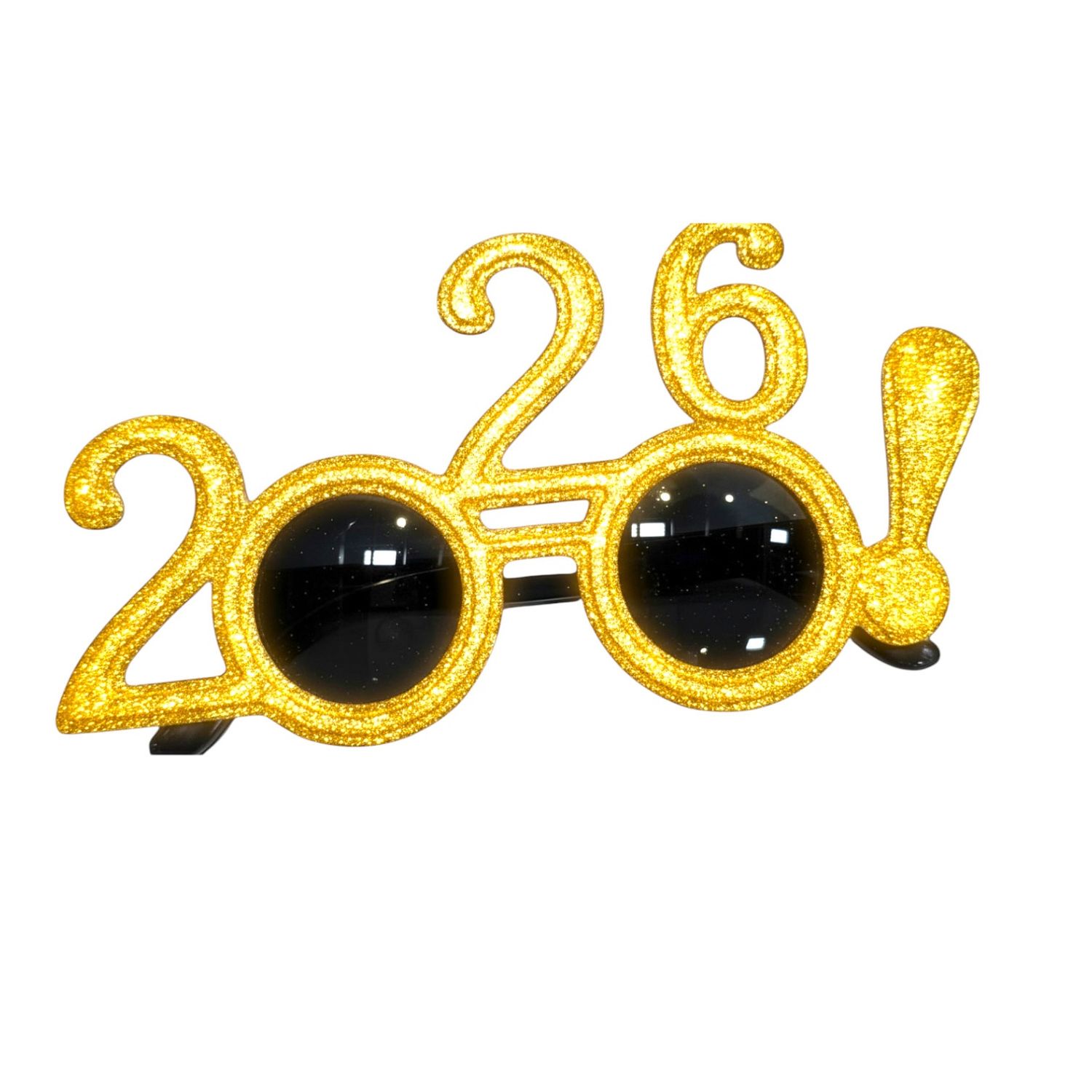 New Year 2026 Glitter Glasses New Year 2026 Glitter Glasses, Color: Gold