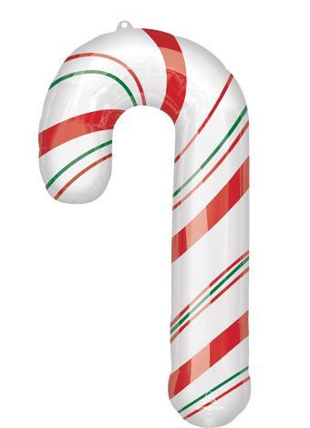 Large Christmas Candy Cane Balloon – 37" Large Christmas Candy Cane Balloon – 37"