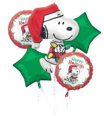 Bouquet Peanuts Happy Holidays Balloon Set 5pcs Bouquet Peanuts Happy Holidays Balloon Set 5pcs