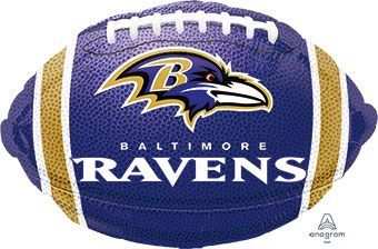 Football 18" Shape Balloon – Baltimore Ravens Team Football 18" Shape Balloon – Baltimore Ravens Team