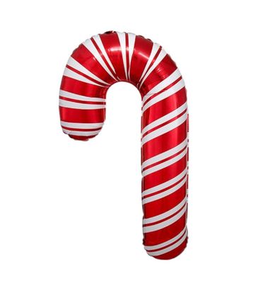 Large shape holiday candy cane balloon 37" Large shape holiday candy cane balloon 37"