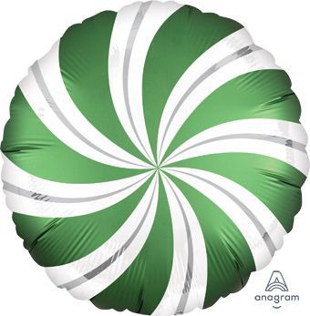 18" Candy Swirl Balloon – Emerald Green Satin 18" Candy Swirl Balloon – Emerald Green Satin