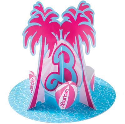 Malibu Barbie Pop-Up Cardstock Table Centerpiece