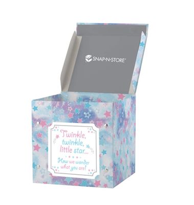 “Twinkle Twinkle Little Star” Gender Reveal Box – Pink/Blue, 11.5&quot;