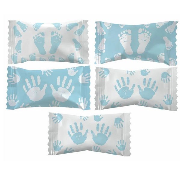 7 oz Buttermints Baby Feet – Boy, 55 pcs per Bag