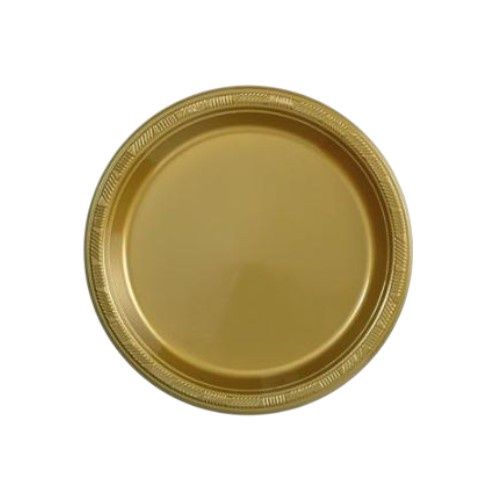 7 inch Plastic Plates 50ct - Gold