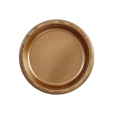 Gold Plastic Plates 50ct 10inch