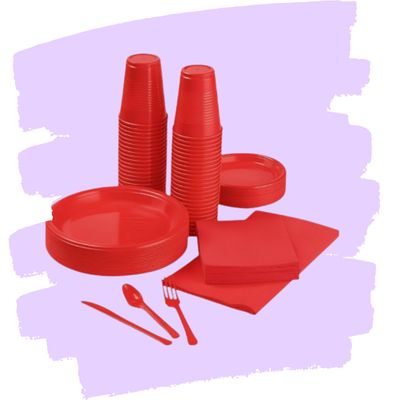 Red Tableware