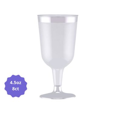 Wine Plastic Cups – 6.5 oz, 8ct