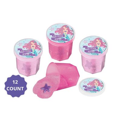 Mermaid Glitter Putty High Count Favor 12CT