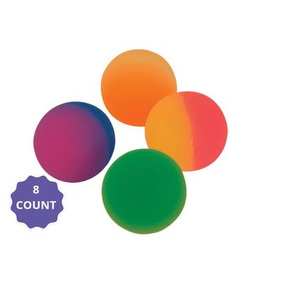 Two Tone Bounce Balls  35mm  8ct