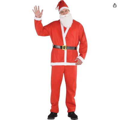 Adult Santa Suit, 5pc