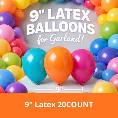 9" Latex 20ct