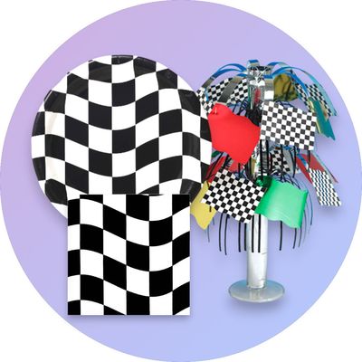 Black and White Checkered