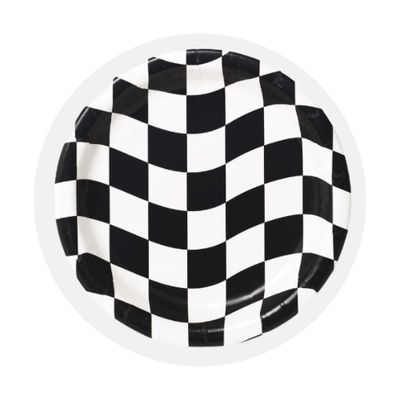 Black and White Checkered